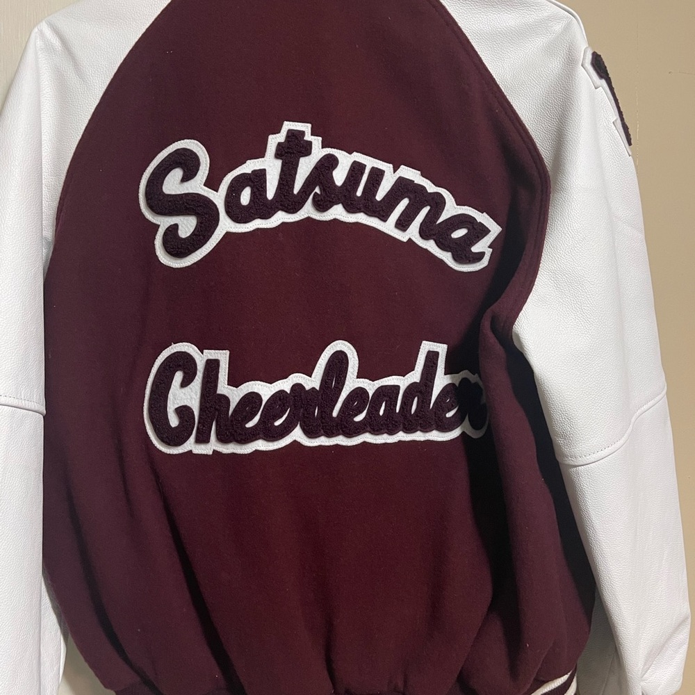 New Balfour Large Leather Letterman Jacket Gem